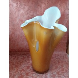 Vaso in vetro bicolore 